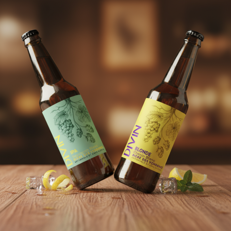 Divin propose une gamme de bières sans alcool.
