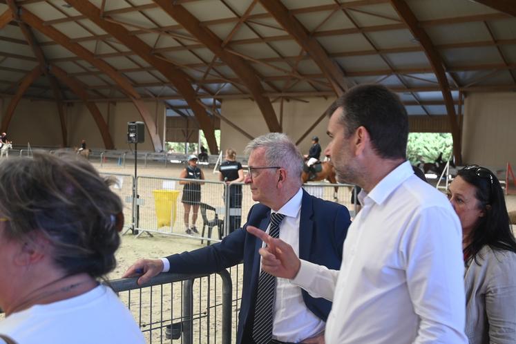 François Bonneau, président de la Région Centre-Val de Loire, était présent lundi 20 juillet. En ligne de mire : le prochain Cap filière équin qui sera bientôt présenté en commission permanente. 