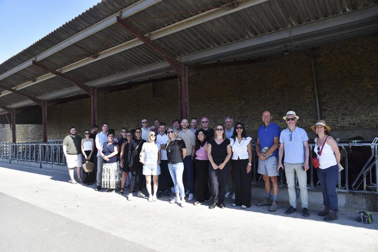 Chaumes-en-Brie (Seine-et-Marne), mercredi 8 juillet. Si l'accent a été mis sur l'atelier bovins viande, les deux autres piliers de l'exploitation - bioénergies et grandes cultures - ont été abordés. 