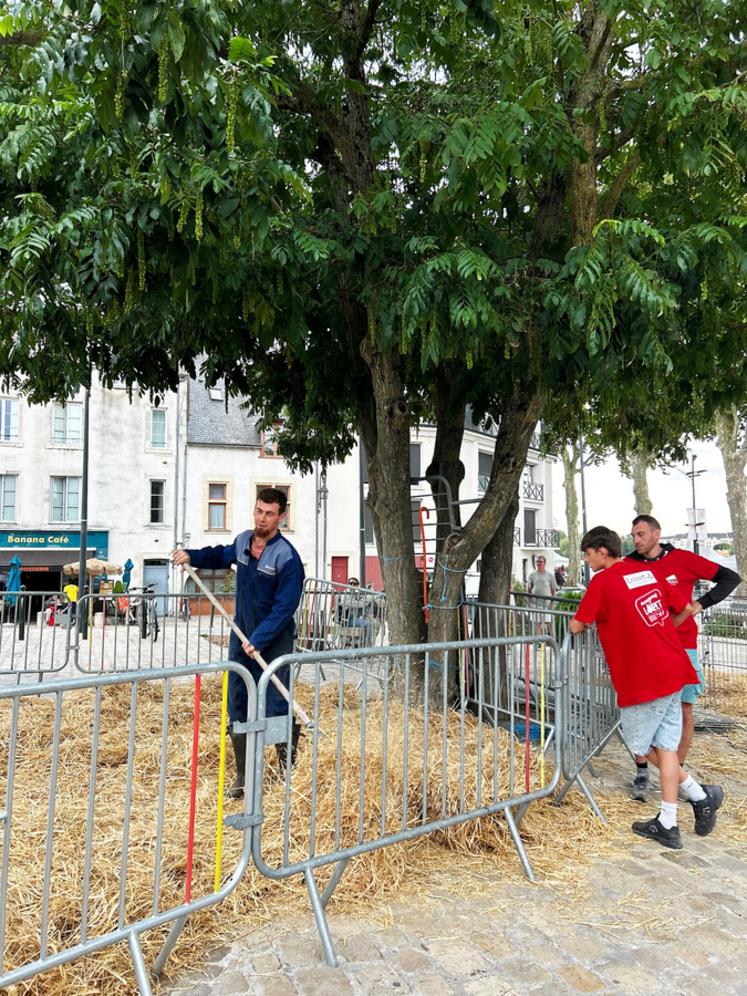 Vaches, cochons, chèvres… les agriculteurs avaient ramené la ferme en plein centre-ville d’Orléans pour le plus grand plaisir des visiteurs.