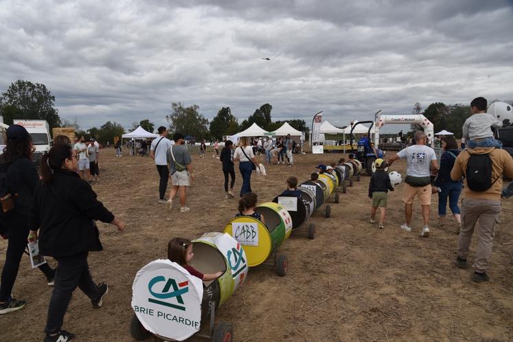 Le petit train au Festival de la terre de Seine-et-Marne, à Courpalay, dimanche 13 septembre 2026.