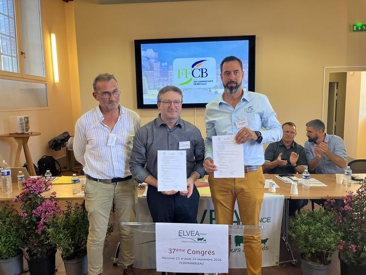 Signature du partenariat avec la fédération française des commerçants en bestiaux.