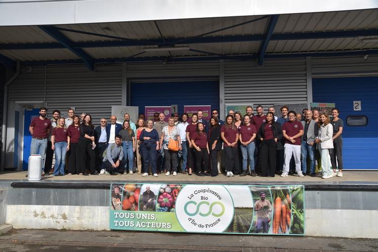 Vert-Saint-Denis, jeudi 1er octobre. La coopérative bio Île-de-France rejoint officiellement le réseau Manger bio.