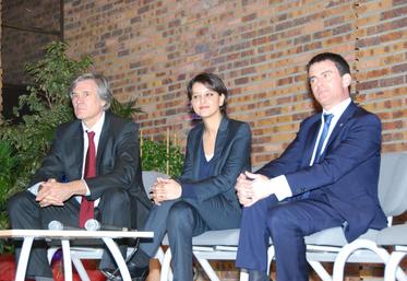 Brie-Comte-Robert, vendredi 23 janvier. Stéphane Le Foll, Najat Vallaud Belkacem et Manuel Valls ont répondu aux questions des élèves sur le thème des valeurs républicaines.