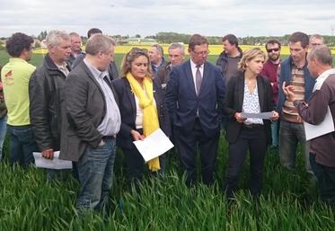 Longnes (Yvelines), le 7 mai. Valérie Pécresse a rendu visite aux agriculteurs des Yvelines. 