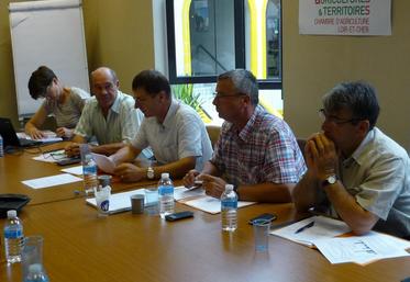 Le 17 juillet, à Blois (Loir-et-Cher). La chambre d’Agriculture 41 a fait un bilan de la moisson 2015.