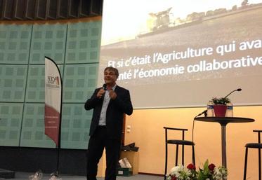 Chartres, le 2 juin. Jean-Paul Hebrard a présenté le site de partage de matériel agricole We farm up.