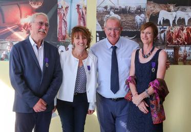 De gauche à droite : Gérard Mazzochi, Patricia Darjo, Maurice Leroy et Gwenaëlle Lepage. 
Photo : © Nicolas Derré. 
