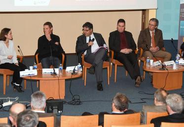 Le 12 décembre, à Chartres. Une table ronde à réuni cinq porteurs de projets lors des 9es Universités du soir consacrées à la valorisation industrielle de la biomasse agricole.