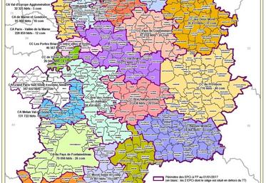 La nouvelle carte intercommunale se compose de 25 EPCI.