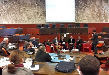 Tables rondes lors du séminaire régional des territoires à énergie positive pour la croissance verte, vendredi 3 février à Orléans.
