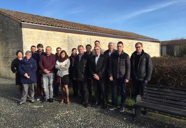 Les élèves de la nouvelle formation master class de conseiller agronomique préconisateur du négoce agricole à Niort.