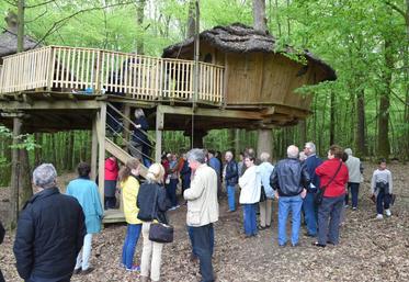 Le 13 mai, à Champrond-en-Gâtine. De nombreux visiteurs ont profité des portes ouvertes du Domaine du Bois-Landry pour visiter les cabanes perchées installées depuis dix ans.