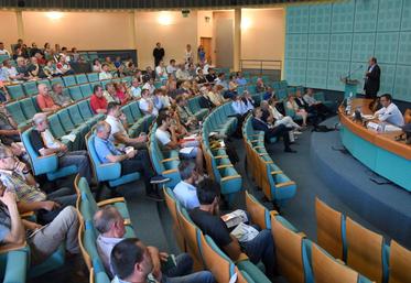 Le 29 mai, à Chartres. Les Universités du soir, consacrées à la connaissance du marché, ont attiré du monde à la chambre d’Agriculture.