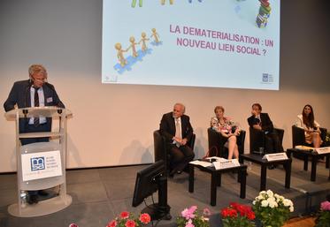 Paris, mercredi 14 juin. Le président de la MSA Ile-de-France, Olivier Hue, fait le point sur les chantiers 2017.