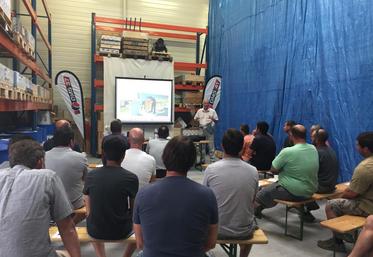 Le 23 juin à Pontlevoy. DMS 41 a accueilli Monsieur Clavaux de la Société Gyromass pour une discussion ouverte et constructive sur la protection antigel des vignes et des vergers.