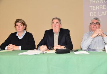 Dagny, mercredi 4 avril. De gauche à droite : Laurence Fournier, Jean-Claude Pette et Gilles Psalmon.