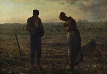 Jean-François Millet (1814-1875) - L’angélus (entre 1857 et 1859) - Huile sur toile - 55.5 x 66 cm - Musée d’Orsay (Paris)