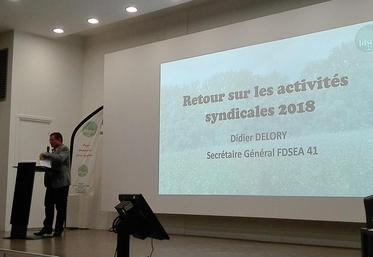 Le 4 avril, à Blois. Didier Delory, secrétaire général, a dénoncé une année syndicale 2018 encore trop riche.