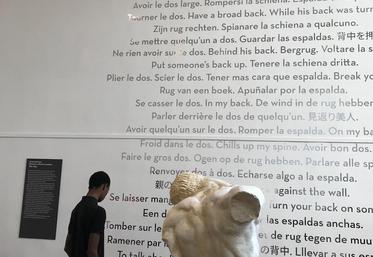 Plâtre de Bourdelle (Centaure mourant, 1914), face aux nombreuses expressions liées au dos