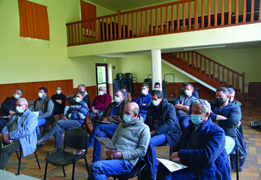 Assemblée cantonale de la FDSEA 77.