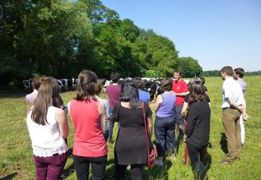 Des collaborateurs de McDonald’s France ont visité une ferme laitière par le biais du syndicat Jeunes Agriculteurs du Loiret.