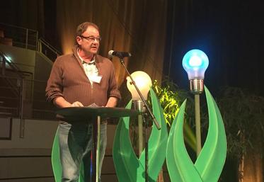 Dominique Malagu intervenant au Congrès de la FNSEA à Brest.