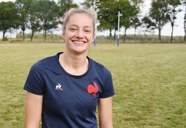 Le 20 septembre, à Sours. Émilie Boulard a découvert le rugby à La Saussaye entre 2015 et 2017, elle est aujourd'hui arrière du XV de France.