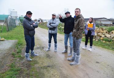 À Guillerval (Essonne), le 30 novembre, lors de la journée diversification chez l'éleveur de volailles Richard Piriou.