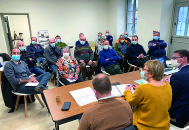 Blandy-les-Tours, mardi 11 janvier. Pascale Dufour présidait sa dernière assemblée cantonale. Elle passe la main à une co-présidence : Eldric Giraut et Sébastien Couteau.