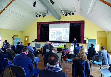 Vendredi 18 février, à Chissay-en-Touraine. Durant la 61e assemblée générale de JA	41, Charlin Hallouin est revenu sur les événements festifs et syndicaux organisés en 2021.