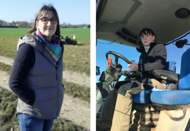 Josiane Bihan, exploitante agricole (à g.) et Thifaine Huette, apprentie.