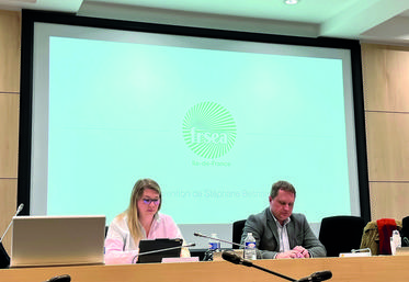 À Paris jeudi 7 avril, lors du conseil d'administration de la FRSEA Île-de-France.