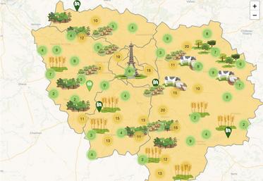 La carte interactive des producteurs est accessible sur le site Internet de la Chambre.