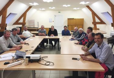 Le 25 avril à Mantes (Yvelines) lors du conseil d'administration de l'Union des syndicats de la région mantaise.