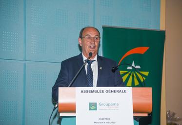 Mercredi 4 mai, à Chartres. Dominique Lecomte a présidé sa première assemblée générale de la fédération départementale de Groupama.