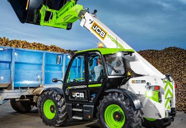 JCB lance un chargeur télescopique doté d’une motorisation thermique ­fonctionnant à l’hydrogène.
