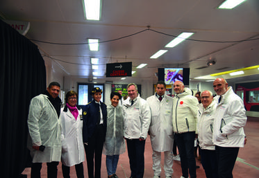 Le ministre des PME était présent à Rungis, aux côtés des représentants de la filière viande.