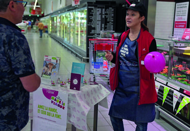 Aurélie Marcelon a participé aux Rencontres Made in viande durant trois matinées. L'occasion d'échanger sur son métier avec le grand public.