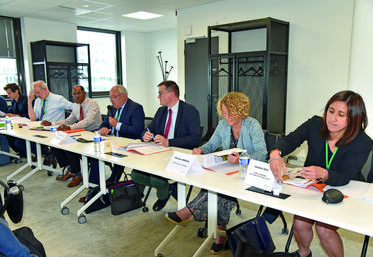 Le 24 mai à Antony (Hauts-de-Seine), lors de la partie statutaire de l'assemblée générale de la Safer Île-de-France.