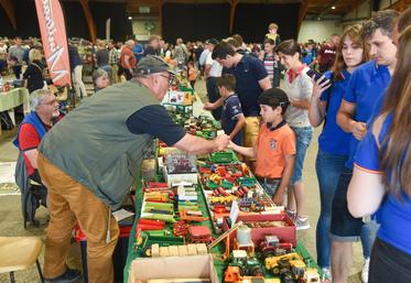 Le 5 juin, à Chartres. Le 29e Salon européen de la miniature et du jouet agricole est marqué par le retour de son public de passionnés de tous les âges.