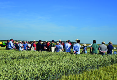 Villeroy, jeudi 16 juin. Outre les vitrines d'essais, un village d'exposants complétait la visite.