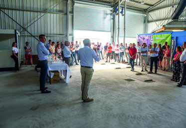 Le 16 juin, à Orgères-en-Beauce. En présence des agriculteurs engagés dans la filière Sensoriel du groupe Scael, l'outil de transformation du lavandin a été inauguré.