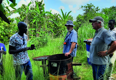 Durant sa mission, Afdi Centre-Val de Loire a visité cinq coopératives de cacao.