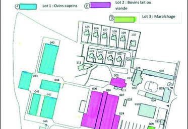 Plan de masse du domaine de Bressonvilliers, à Leudeville (Essonne). 