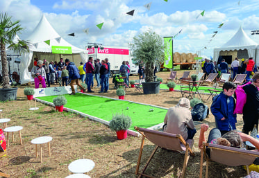 Le groupe coopératif Scael a proposé un espace qui sentait bon le sud autour de sa diversification lavandin.