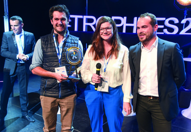 Mardi 20 septembre, à Chartres. Avec 90	% des suffrages, l'entreprise Belsia, de Clémence et Matthieu Maisons, a été lauréate de la catégorie Ambassadeur du territoire des 1ers Trophées des entreprises d'Eure-et-Loir.