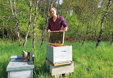 Jeanne Hermant, apicultrice à Neung-sur-Beuvron, s'inquiète pour l'hivernage de ses abeilles.