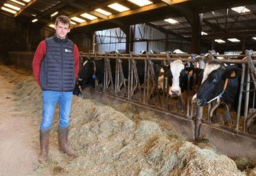 Pour Aurélien Cousin, 22 ans, pouvoir se libérer du temps pour travailler sur l’aspect technico-économique de son exploitation est une grande source de motivation.