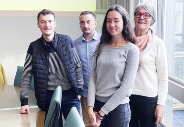 Le 7 novembre, à Chartres. L'équipe de Gîtes de France Eure-et-Loir, présidée par Annie Constantin (à d.), a été renforcée par l'arrivée de Candice Ramilson (au c.) et Jean-Loup Duval (à g.).